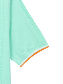 Women | Preppy Knit Polo | Light Mint