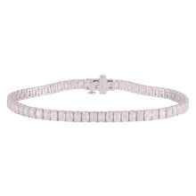 11.00 CT Emerald Natural Diamond | Tennis Bracelet | 14K White Gold | J-K Color | VS Clarity