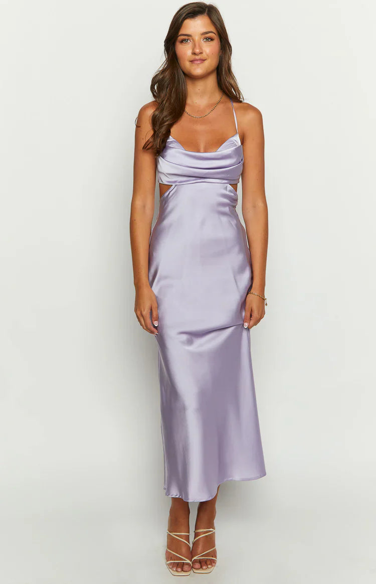 Taleah Cut Out Maxi Dress | Lilac