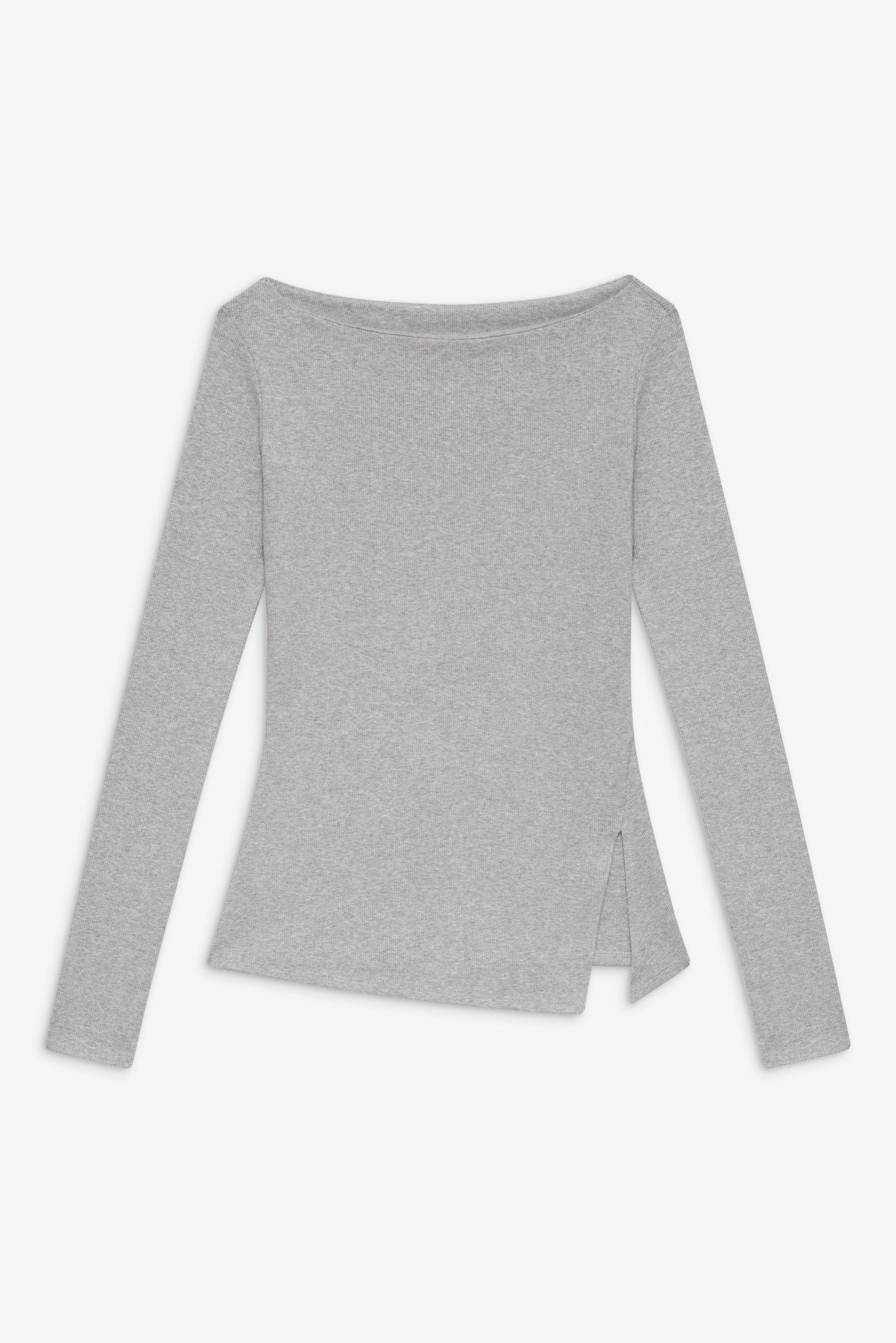 Talia Long Sleeve Shirt in Heather Grey