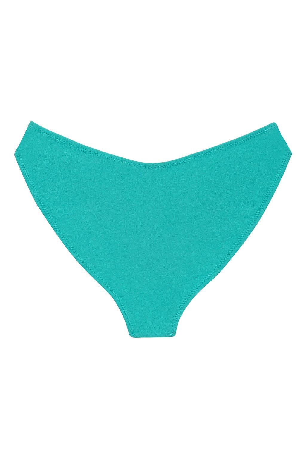 Added Coverage Lulu Zig Zag Stitch Bikini Bottom | Teal