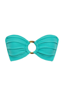 Tori Ties Bandeau Bikini Top | Teal