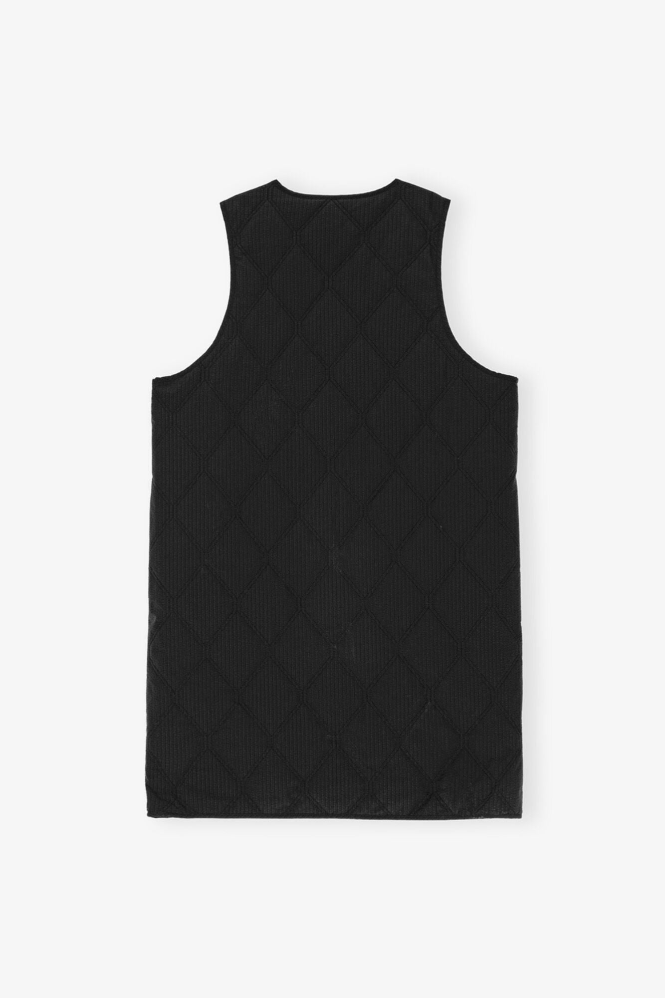 Tech Seersucker Oversized Shell Coat | Black