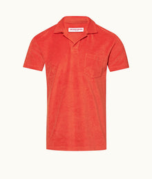 Terry Towelling Tailored Fit Organic Cotton Towelling Polo Shirt | Firestone