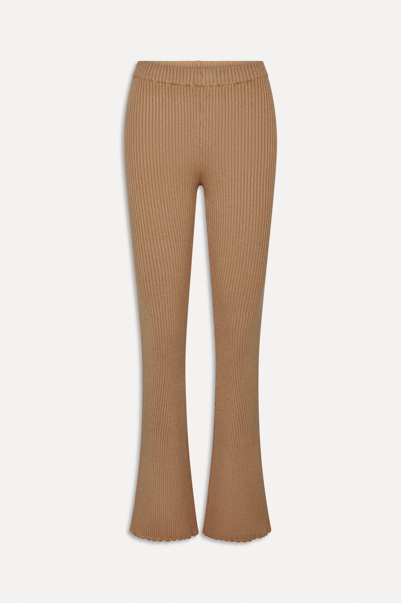 BELLA HADID Texas Knit Pants Caramel