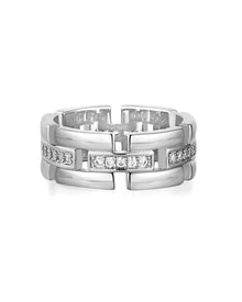 The Rossi Cigar Ring - Silver | Plated Silver