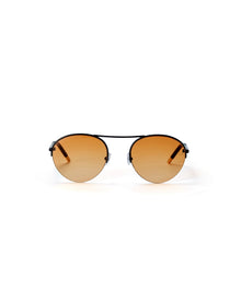 The Round | Black | Orange Lenses