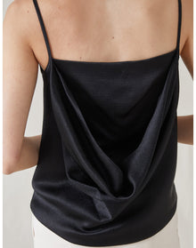 The Cowl Back Top | Black