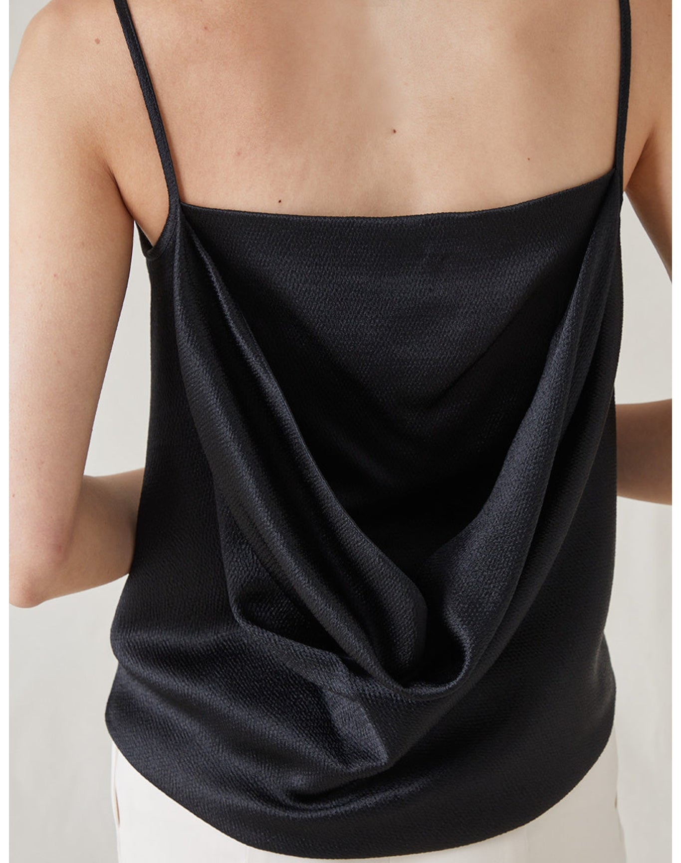 The Cowl Back Top | Black