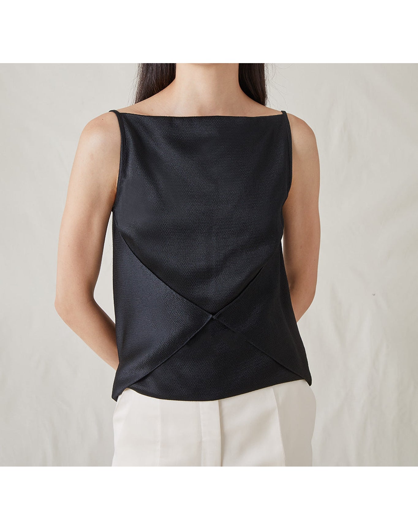The Cowl Back Top | Black