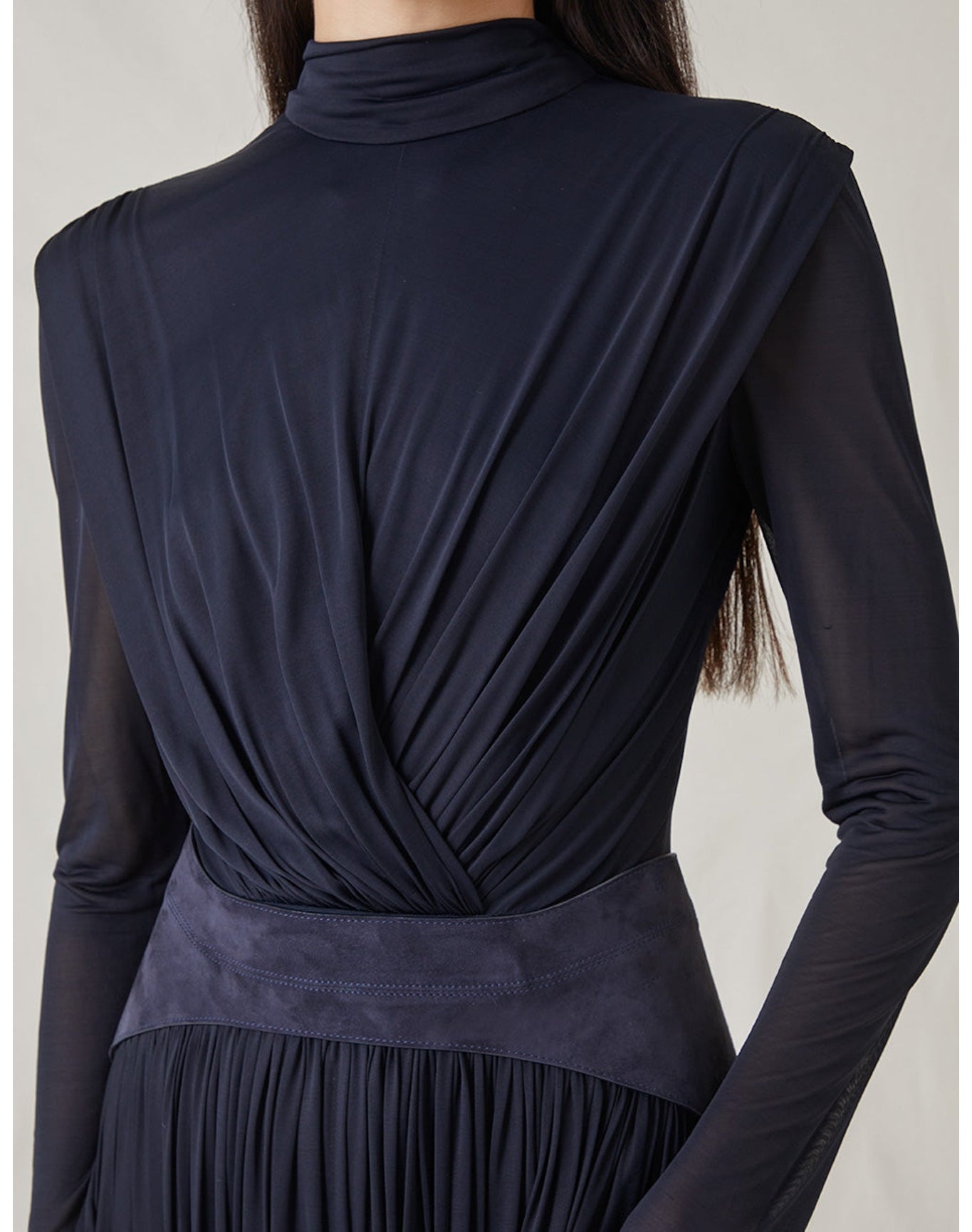 The Draped Jersey Dress | Dark Navy