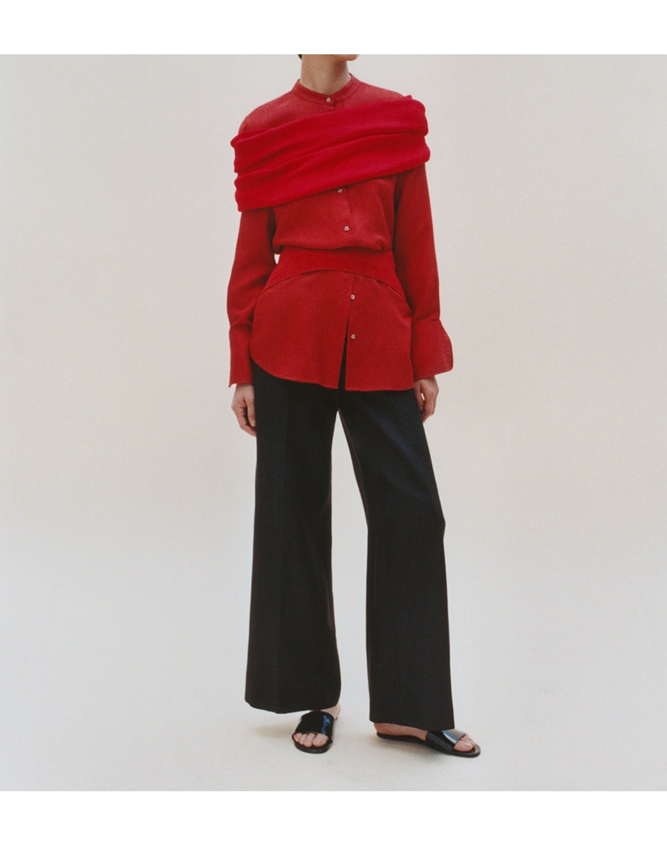 The Evening Wrap | Scarlet
