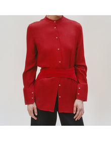 The Everyday Shirt in Silk Cashmere | Pimento