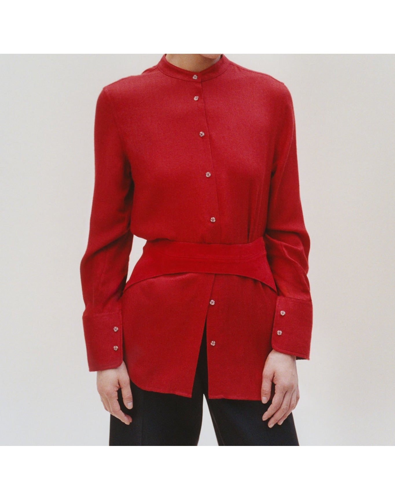 The Everyday Shirt in Silk Cashmere | Pimento