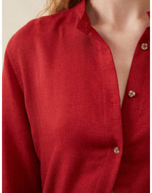 The Everyday Shirt in Silk Cashmere | Pimento