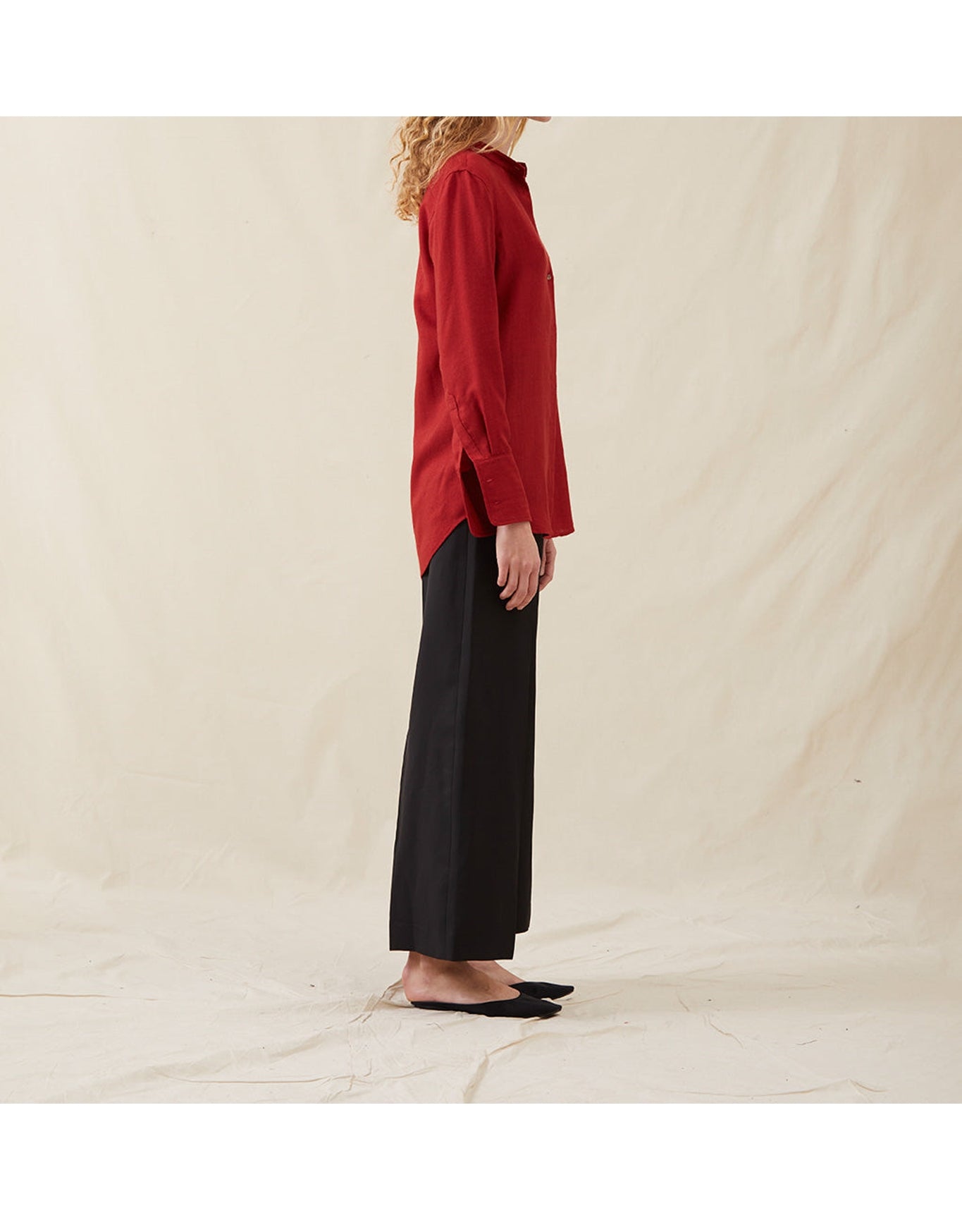The Everyday Shirt in Silk Cashmere | Pimento