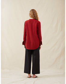 The Everyday Shirt in Silk Cashmere | Pimento