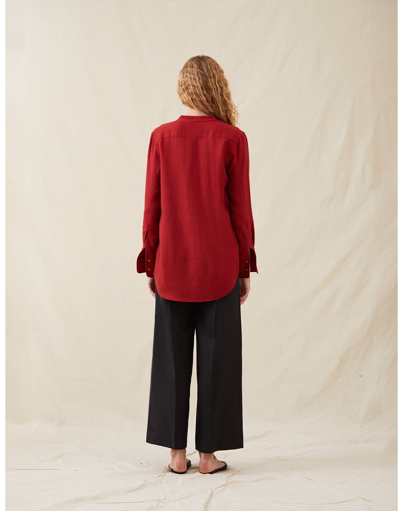 The Everyday Shirt in Silk Cashmere | Pimento