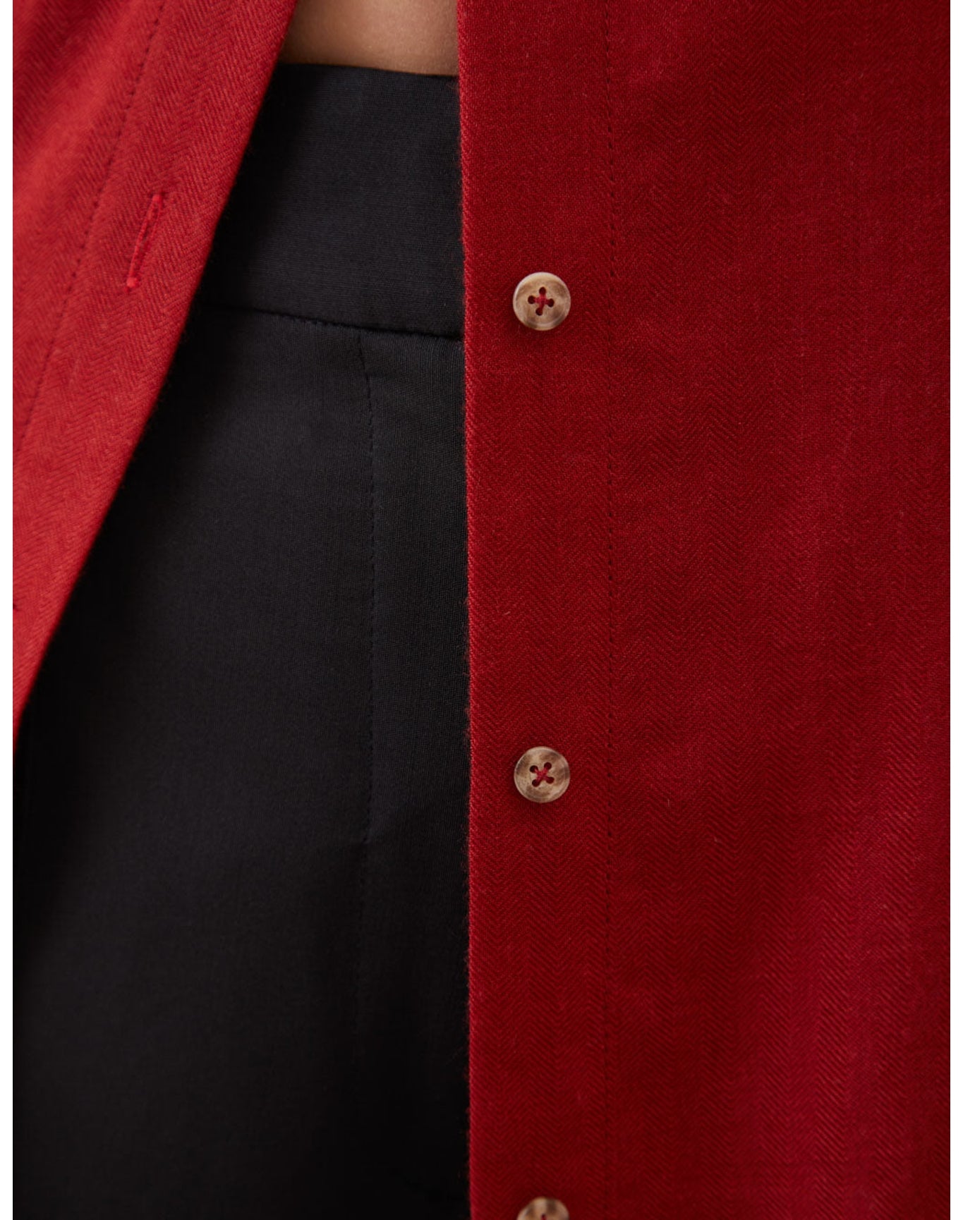 The Everyday Shirt in Silk Cashmere | Pimento