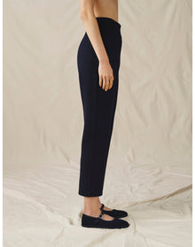 The High-Waisted Knit Pant | Midnight