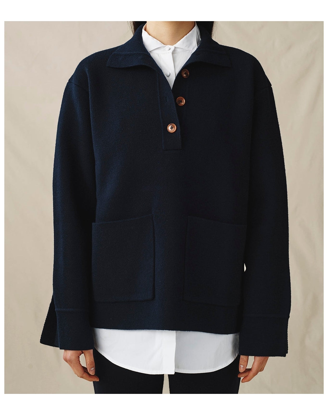 The Knit Pop-Over | Midnight