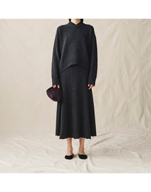 The Knit Skirt | Anthracite