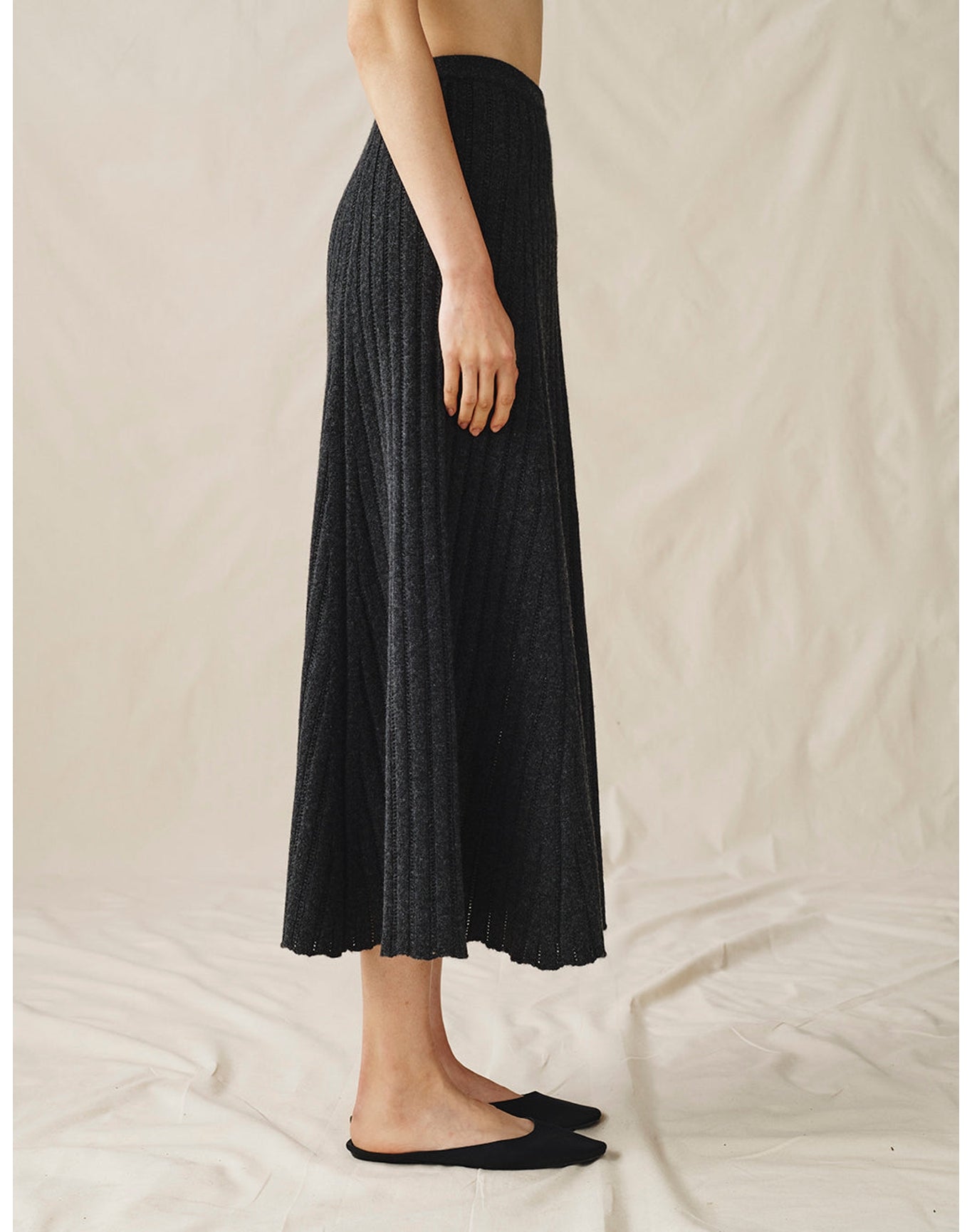 The Knit Skirt | Anthracite