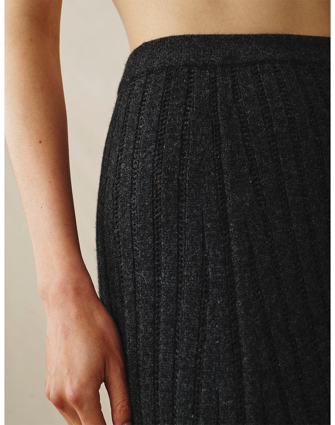 The Knit Skirt | Anthracite