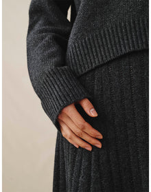 The Knit Skirt | Anthracite