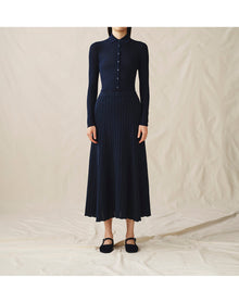 The Knit Skirt | Navy Melange