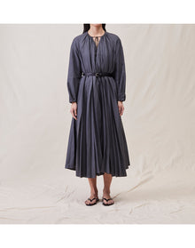 The Pleated Caftan | Charcoal