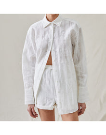 The Rolled Shorts in Jacquard | Ivory