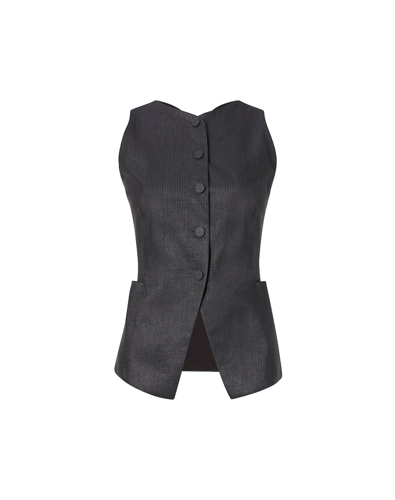 The Sculpted Vest | Charcoal