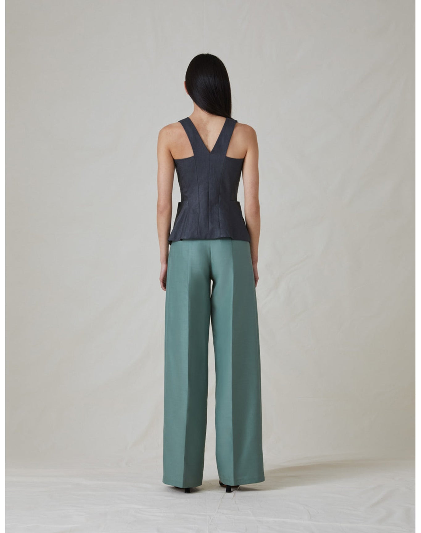 The Sculpted Vest | Charcoal