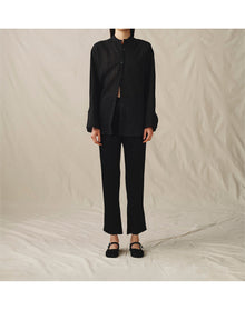 The Sheer Oversized Shirt | Black