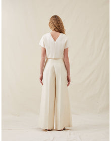 The Shell Top In Organza | Pearl