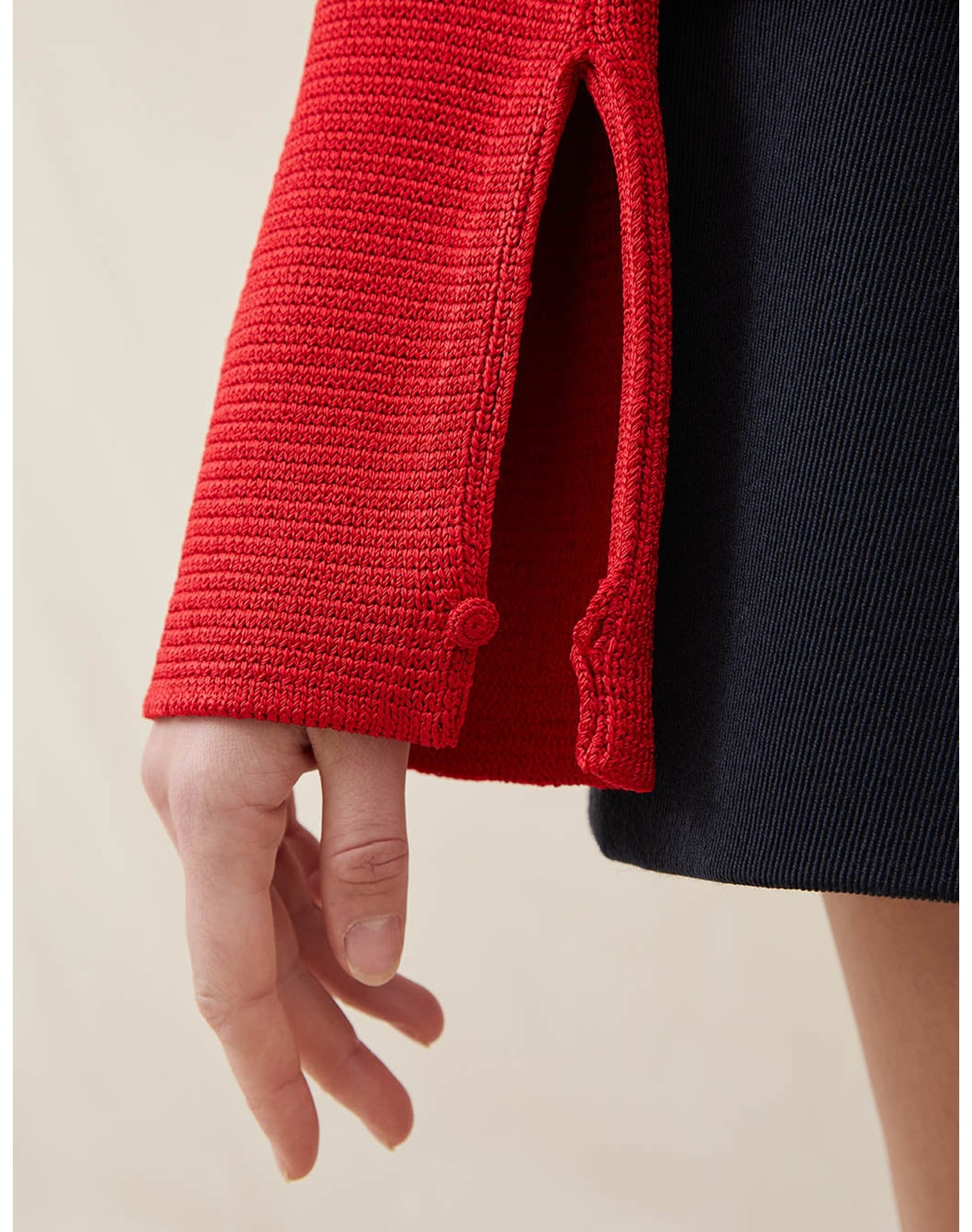 The Silk Boatneck Sweater | Scarlet
