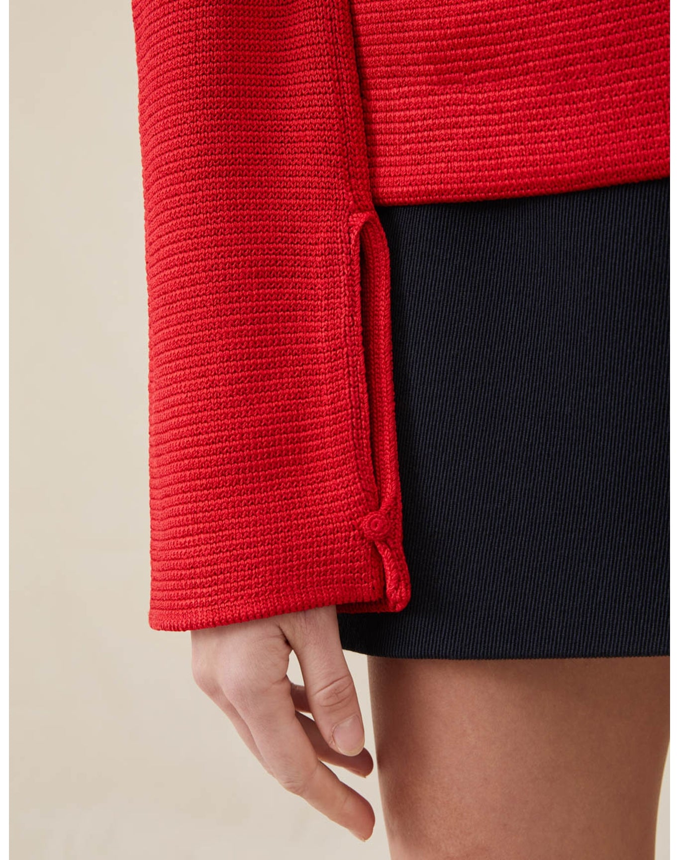 The Silk Boatneck Sweater | Scarlet