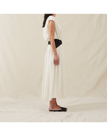 The Soft Gathered Dress | Ivory