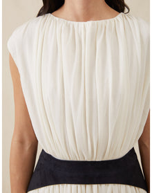 The Soft Gathered Dress | Ivory
