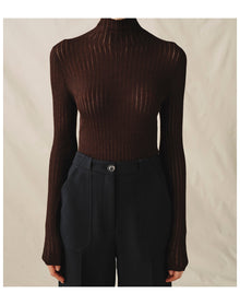 The Whisper Turtleneck | Chocolate