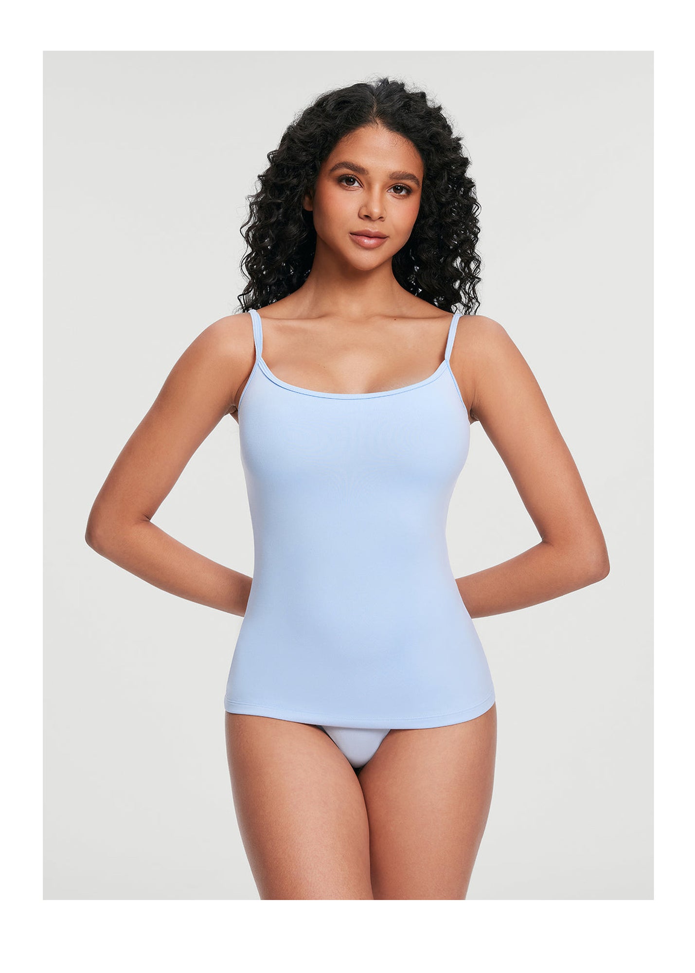 Thin Strap Tank Top | Sky Blue