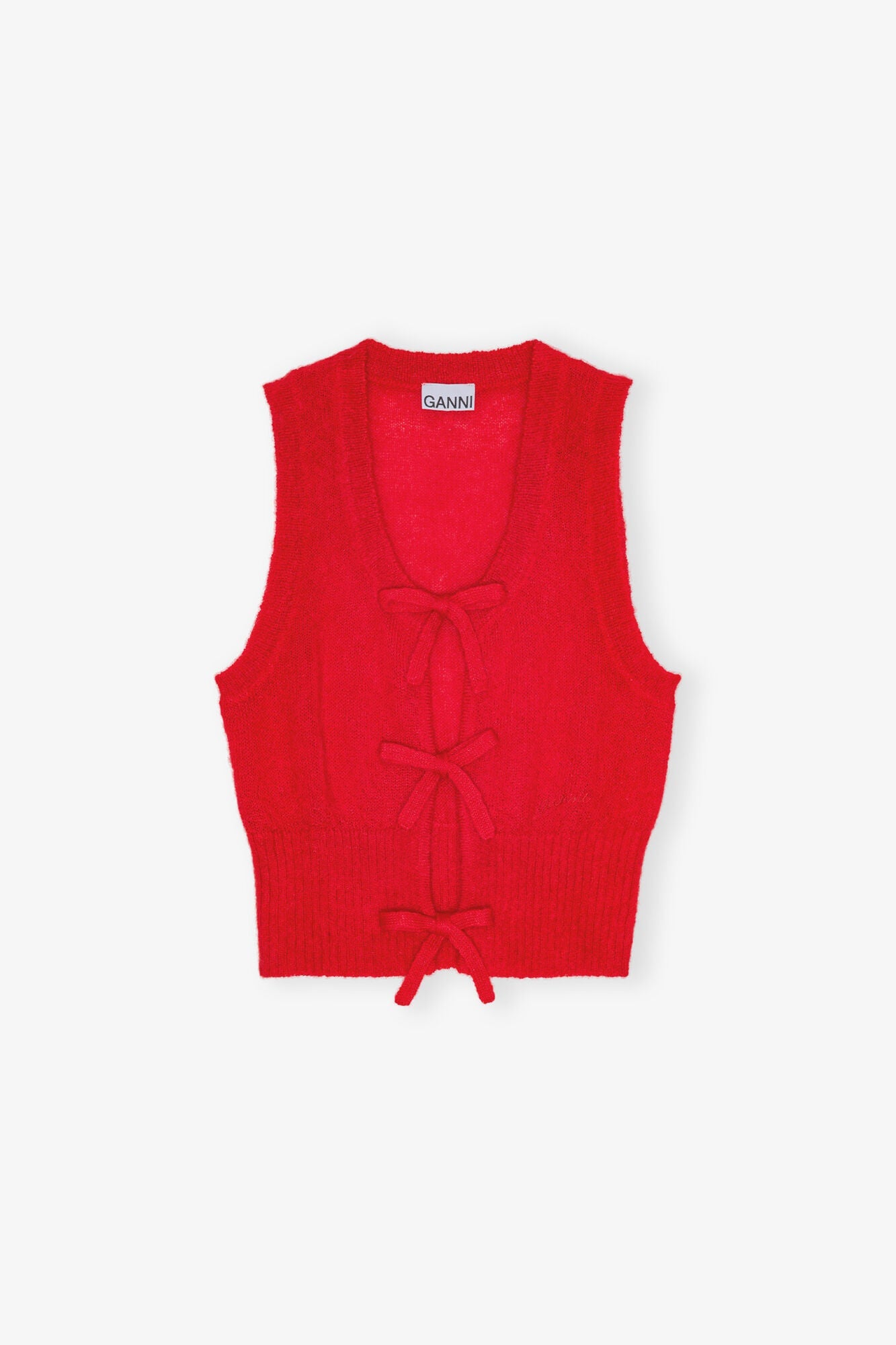 Tie String Vest | Racing Red