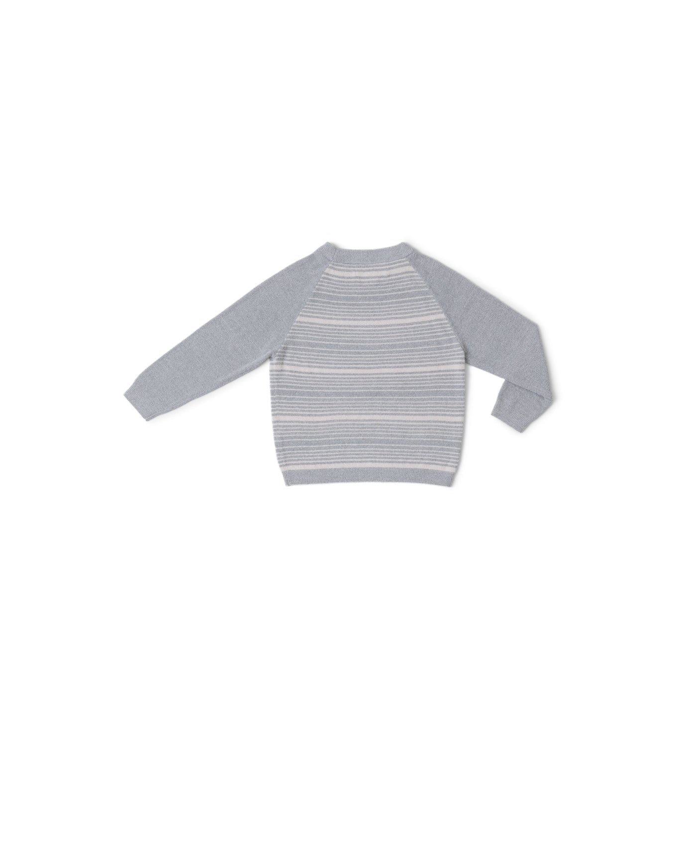 Toddler | Cozychic Ultra Lite Heathered Stripe Raglan Pullover | Heather Moonbeam-Sand Dune