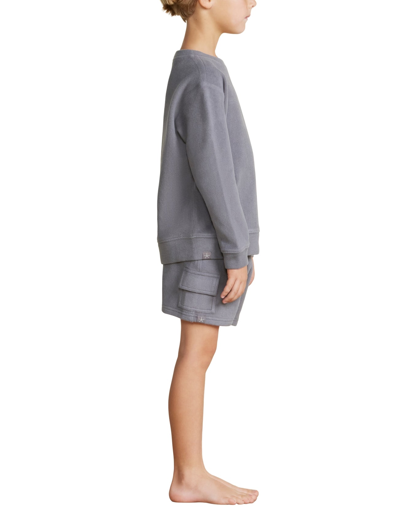 Toddler | MC Brushed Fleece Cargo Short | Coal