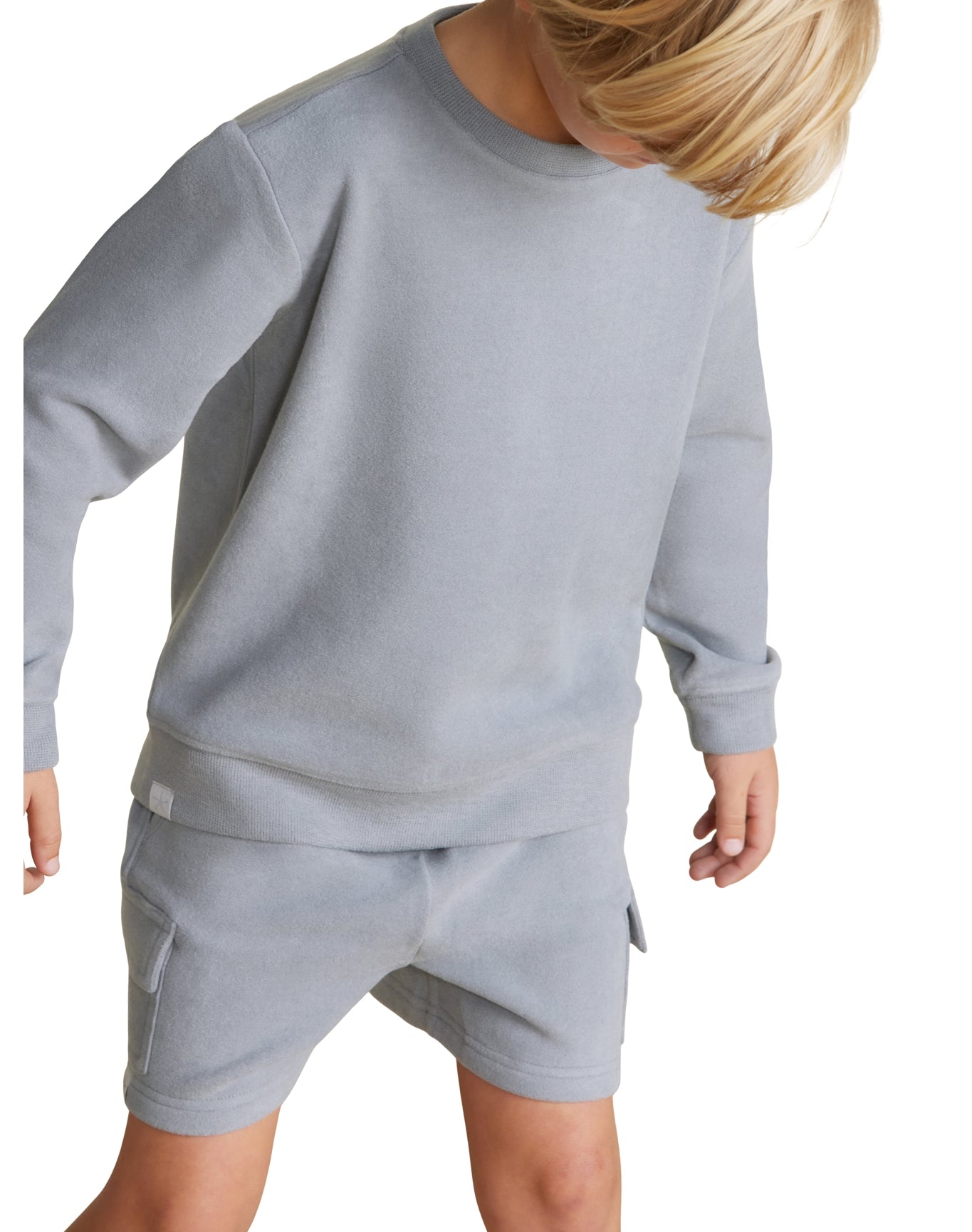 Toddler | MC Brushed Fleece Cargo Short | Moonbeam