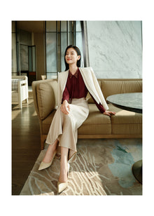 Traditional Style Elegant Coat | Beige