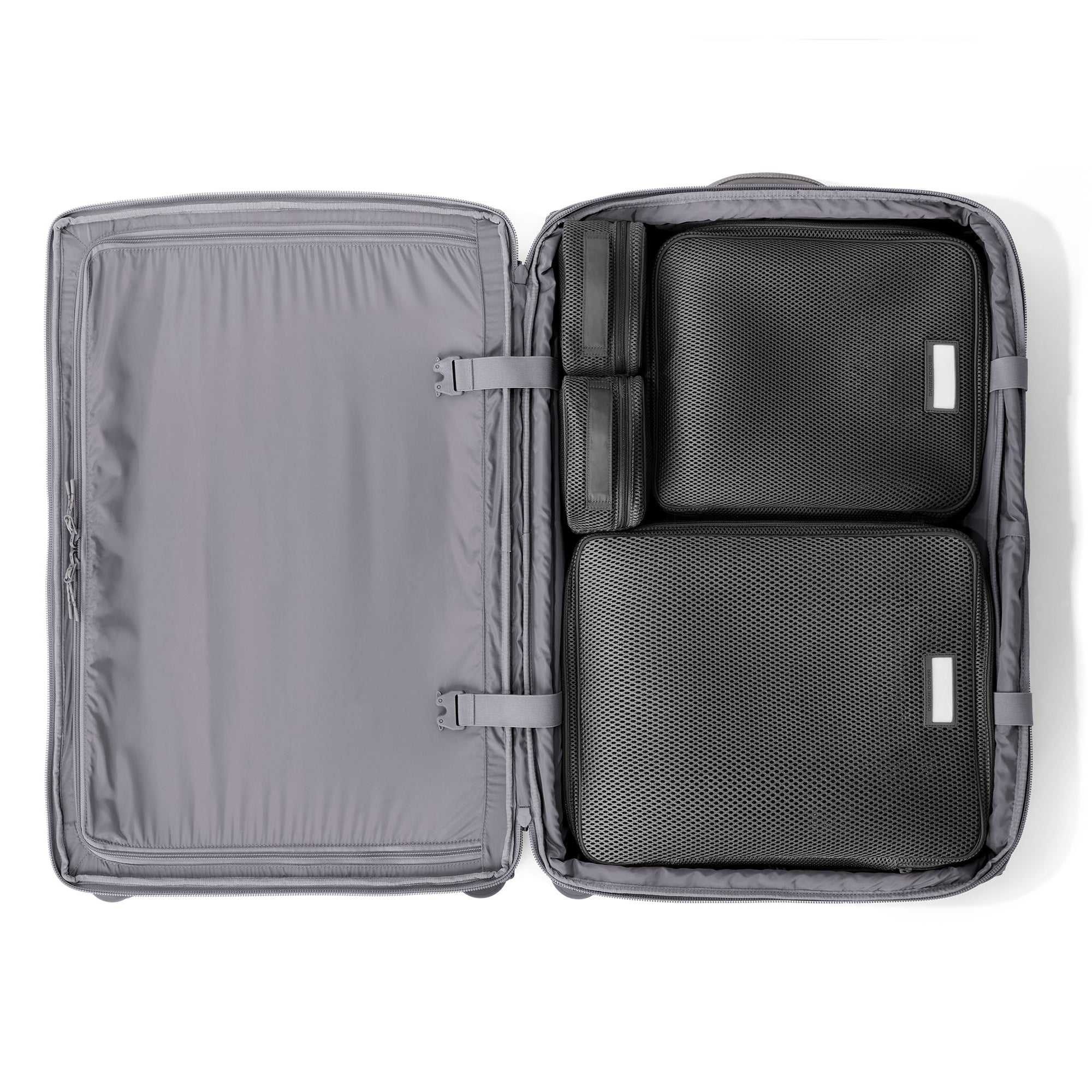 Sydney Checked Luggage | Ash | Recycled 900D Poly | Larger - 28.5"