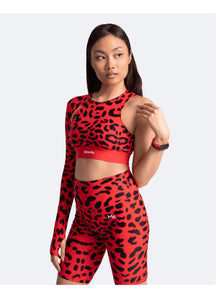 Trendy One-Shoulder Top | Red Leo