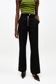 Trousers in Bonded Crepe | Black